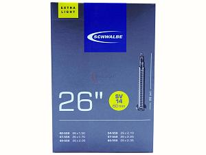 Fahrradschlauch Schwalbe SV14 26 Zoll 40-559/60-559 Sclaverand-Ventil 60mm