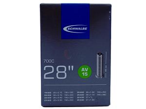 1x Fahrradschlauch Schwalbe AV15 28 Zoll 18-622/28-622 Auto-Ventil 40mm +3x Schwalbe Reifenheber +pneugo! Reparatur-Kit