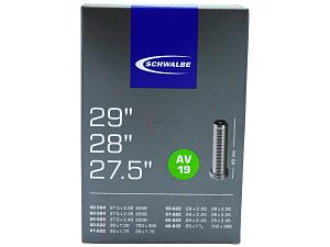 4x Fahrradschlauch Schwalbe AV19 27.5+28+29 Zoll 40-622/62-622 Auto-Ventil 40mm +3x Schwalbe Reifenheber +pneugo! Reparatur-Kit