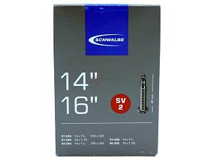 3x Fahrradschlauch Schwalbe SV2 16 Zoll 32-298/47-288 Sclaverand-Ventil 40mm +3x Schwalbe Reifenheber +pneugo! Reparatur-Kit