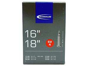 4x Fahrradschlauch Schwalbe SV4 18 Zoll 28-349/37-349 Sclaverand-Ventil 40mm +3x Schwalbe Reifenheber +pneugo! Reparatur-Kit