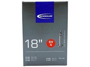 2x Fahrradschlauch Schwalbe SV5 18 Zoll 32-369/47-355 Sclaverand-Ventil 40mm +3x Schwalbe Reifenheber +pneugo! Reparatur-Kit