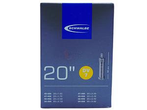 2x Fahrradschlauch Schwalbe DV7 20 Zoll 40-406/62-406 Dunlop-Ventil 40mm +3x Schwalbe Reifenheber +pneugo! Reparatur-Kit