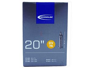 3x Fahrradschlauch Schwalbe DV7A 20 Zoll 28-440/37-451 Dunlop-Ventil 32mm +3x Schwalbe Reifenheber +pneugo! Reparatur-Kit