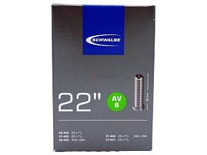 Fahrradschlauch Schwalbe AV8 22 Zoll 28-490/44-484 Auto-Ventil 40mm