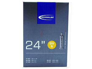 1x Fahrradschlauch Schwalbe DV9 24 Zoll 28-451/47-507 Dunlop-Ventil 32mm +3x Schwalbe Reifenheber +pneugo! Reparatur-Kit