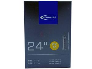 4x Fahrradschlauch Schwalbe DV10 24 Zoll 40-507/62-507 Dunlop-Ventil 40mm +3x Schwalbe Reifenheber +pneugo! Reparatur-Kit