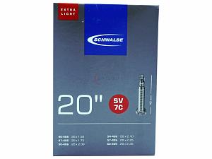 3x Fahrradschlauch Schwalbe SV7C 20 Zoll 40-406/60-406 Sclaverand-Ventil 40mm +3x Schwalbe Reifenheber +pneugo! Reparatur-Kit