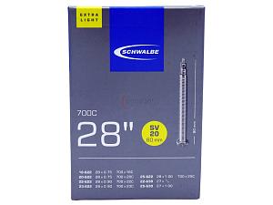 4x Fahrradschlauch Schwalbe SV20 28 Zoll 18-622/25-630 Sclaverand-Ventil 80mm +3x Schwalbe Reifenheber +pneugo! Reparatur-Kit