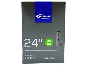 4x Fahrradschlauch Schwalbe AV9A 24 Zoll 20-540/28-541 Auto-Ventil 40mm +3x Schwalbe Reifenheber +pneugo! Reparatur-Kit