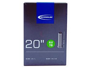 2x Fahrradschlauch Schwalbe AV7B 20 Zoll 23-451/25-451 Auto-Ventil 40mm +3x Schwalbe Reifenheber +pneugo! Reparatur-Kit