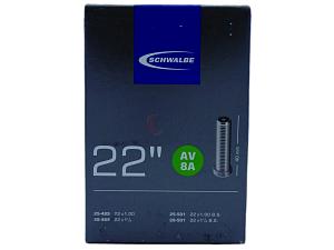 3x Fahrradschlauch Schwalbe AV8A 22 Zoll 25-489/28-501 Auto-Ventil 40mm +3x Schwalbe Reifenheber +pneugo! Reparatur-Kit