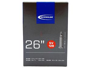 1x Fahrradschlauch Schwalbe SV12B 26 Zoll 20-590/28-584 Sclaverand-Ventil 40mm +3x Schwalbe Reifenheber +pneugo! Reparatur-Kit