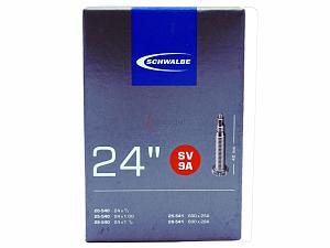 2x Fahrradschlauch Schwalbe SV9A 24 Zoll 20-540/28-541 Sclaverand-Ventil 40mm +3x Schwalbe Reifenheber +pneugo! Reparatur-Kit