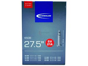 2x Fahrradschlauch Schwalbe SV21A 27.5 Zoll 40-584/62-584 Sclaverand-Ventil 40mm +3x Schwalbe Reifenheber +pneugo! Reparatur-Kit