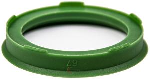 Zentrierring für Alufelgen 67.00 mm auf 52.10 mm Kunststoff (67,00/52,10)