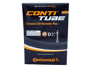 Fahrradschlauch Continental Hermetic Plus Compact 20 20 Zoll 35-406/47-406 Dunlop-Ventil 40mm