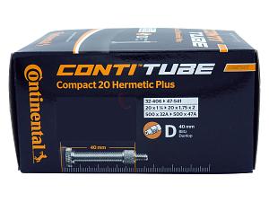 4x Fahrradschlauch Continental Hermetic Plus Compact 20 20 Zoll 35-406/47-406 Dunlop-Ventil 40mm +3x Conti Reifenheber +pneugo! Reparatur-Kit