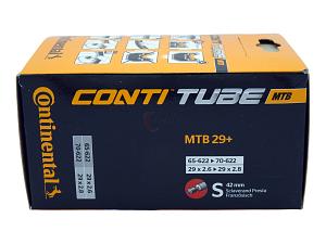 1x Fahrradschlauch Continental MTB 29 Wide 29 Zoll 65-622/70-622 Sclaverand-Ventil 42mm +3x Conti Reifenheber +pneugo! Reparatur-Kit